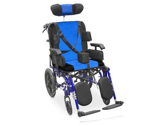Sedia a rotelle neurologica estendibile, larghezza seduta 46 cm ausilio per disabili