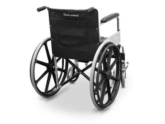 Sedia a rotelle pieghevole in acciaio con WC ausilio per disabili