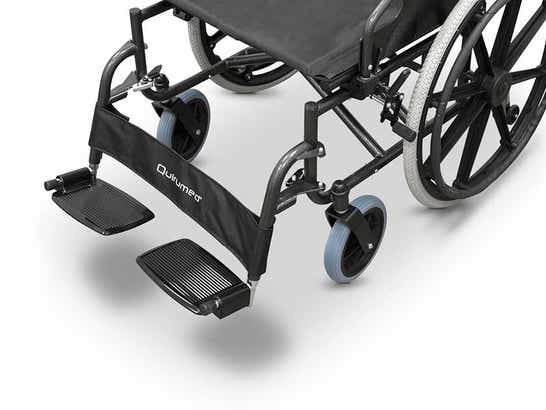 Sedia a rotelle pieghevole larghezza seduta speciale di 56 cm ausilio per disabili