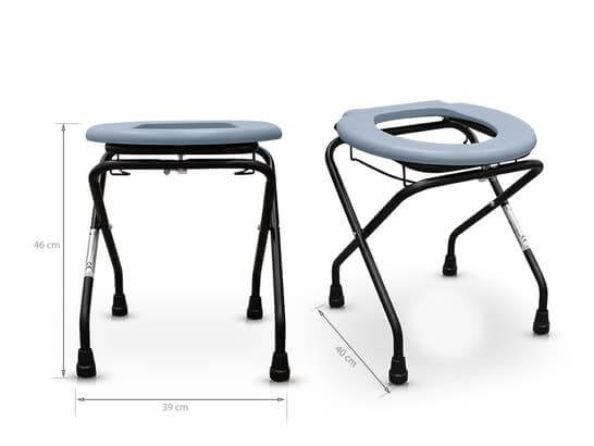 Sedia da bagno con wc ausilio per disabili