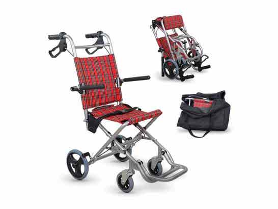 Sedia da trasloco in alluminio Neptuno, 34 cm di larghezza ausilio per disabili