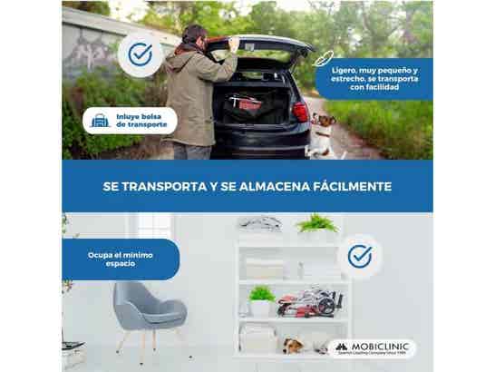 Sedia da trasloco in alluminio Neptuno, 34 cm di larghezza ausilio per disabili
