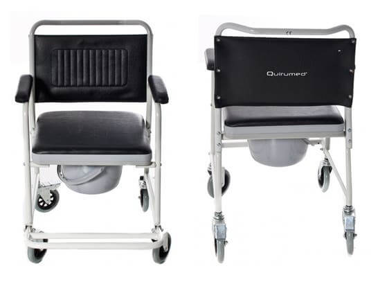 Sedia fissa con orinale estraibile ausilio per disabili