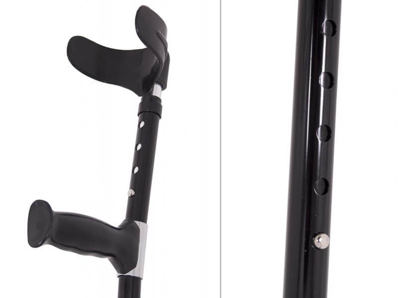 Stampella in alluminio regolabile in altezza, per bambini ed adulti ausilio per disabili