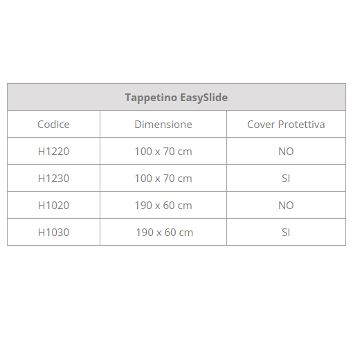Tappetino EasySlide 100x70 Medimec ausilio per disabili
