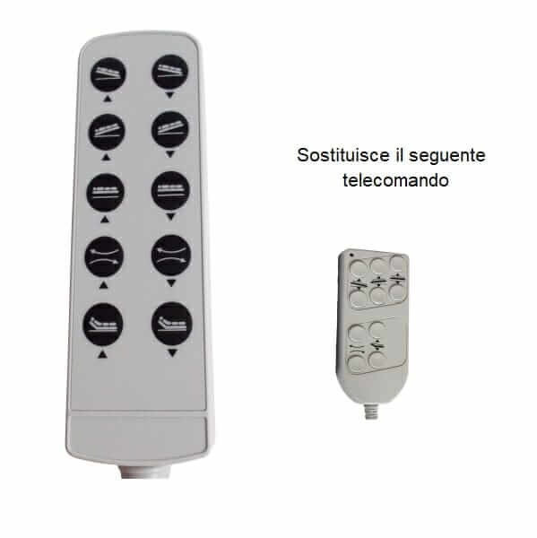 Telecomando per letto a 10 tasti 02146001 ausilio per disabili