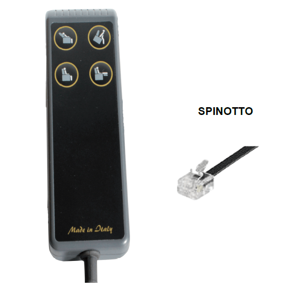 Telecomando Universale A 4 Pulsanti Per Poltrona Reclinabile Elettrica - Connettore Rotondo A 5 Pin, Compatibile Con Motori Okin/Dewert/Limoss, Sostitutivo