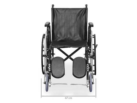 Carrozzina Wellcore con pedana elevabile in acciaio