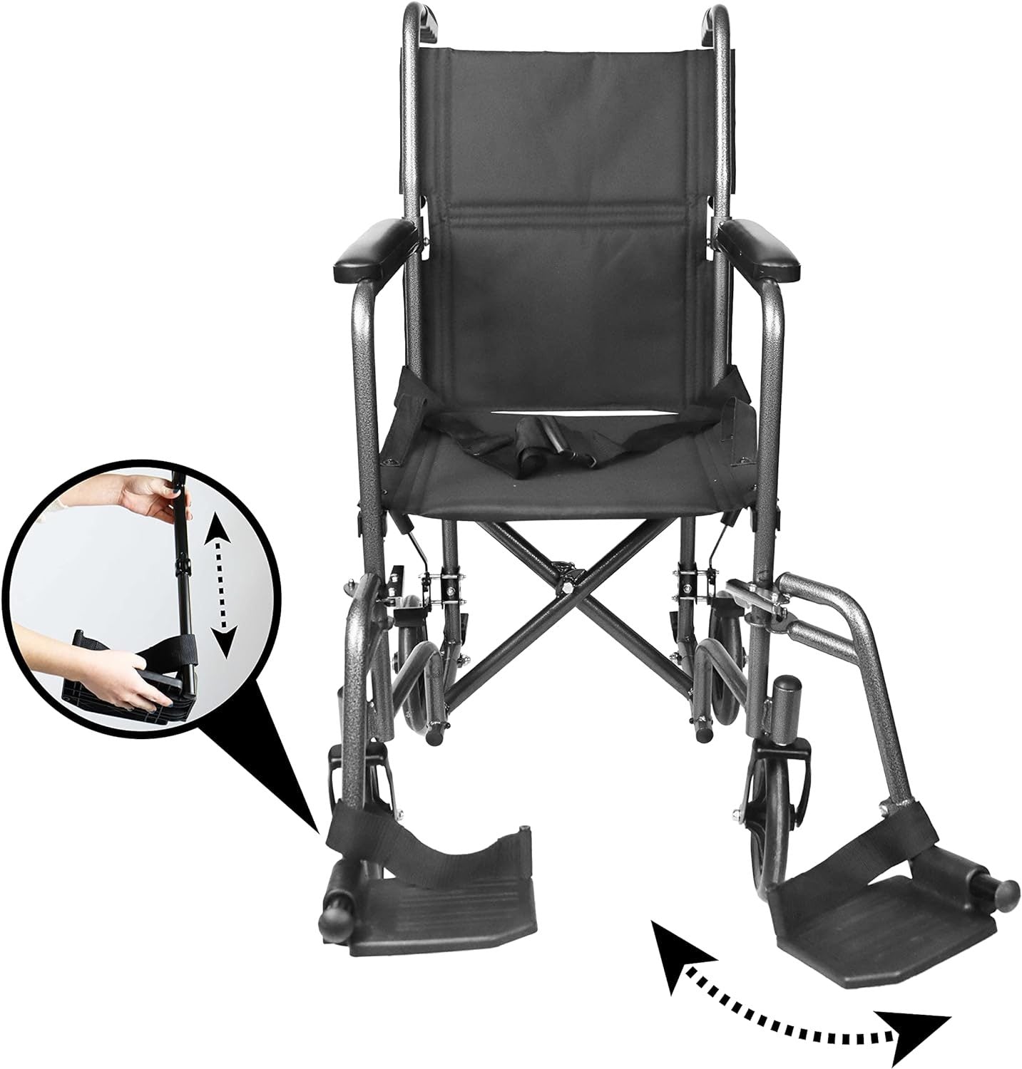 Lightweight Folding Wheelchair (Narrow Chair 38cm)