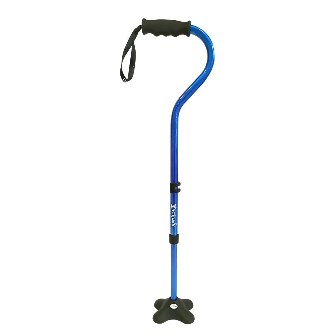 Bastone BASTIPODE Allmobility 2.0 blu con puntale MINI QUAD