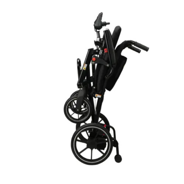 Carrozzina eFOLDi NAVIGATOR Allmobility chiusa per il trasporto