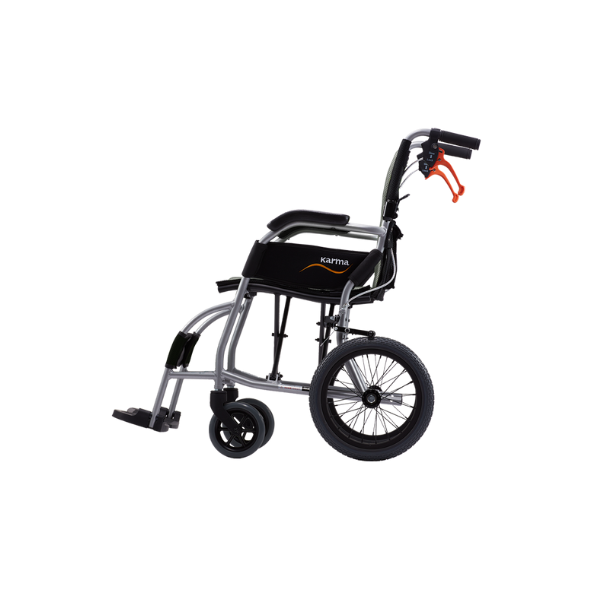 Carrozzina da transito KARMA ERGO LITE Allmobility vista laterale