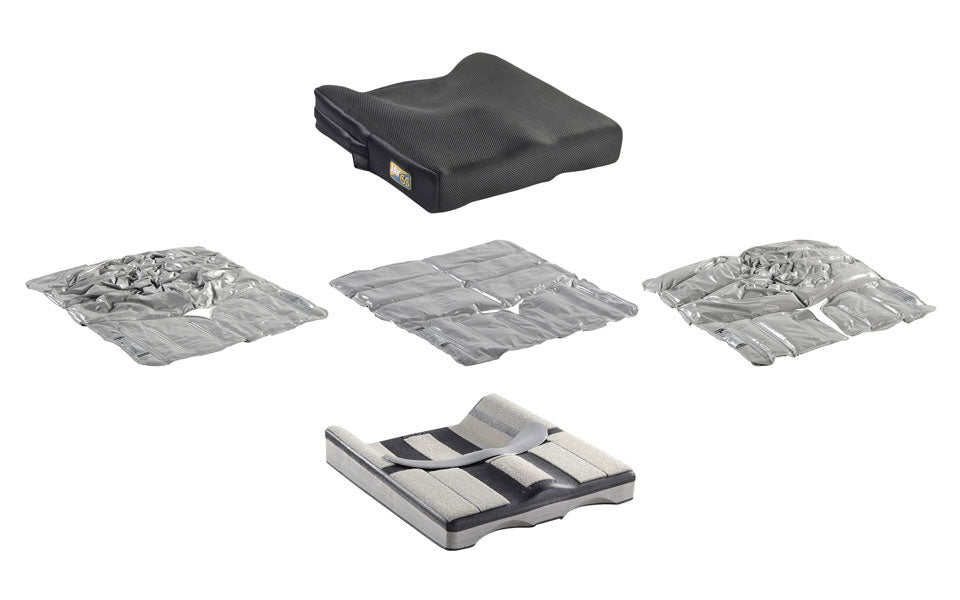 JAY GS sistema con imbottiture in fluido JAY e base posturale