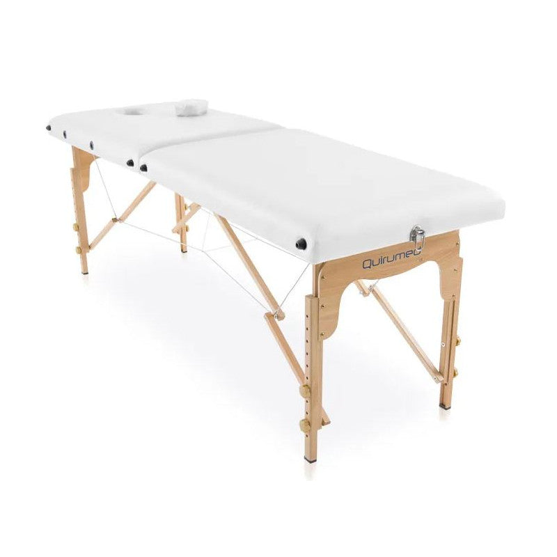 Lettino pieghevole in legno BASIC 180x60 cm Quirumed - Bianco
