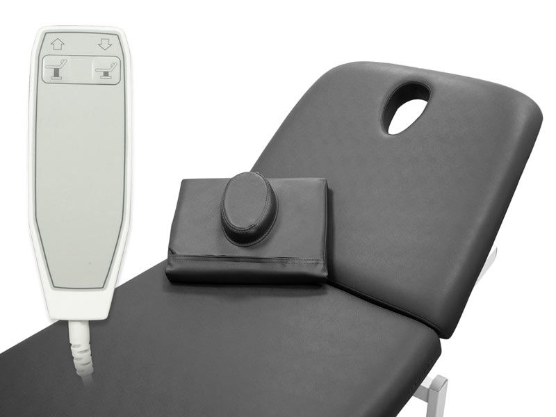 Lettino elettrico PRO PLUS Quirumed - pulsantiera e foro viso