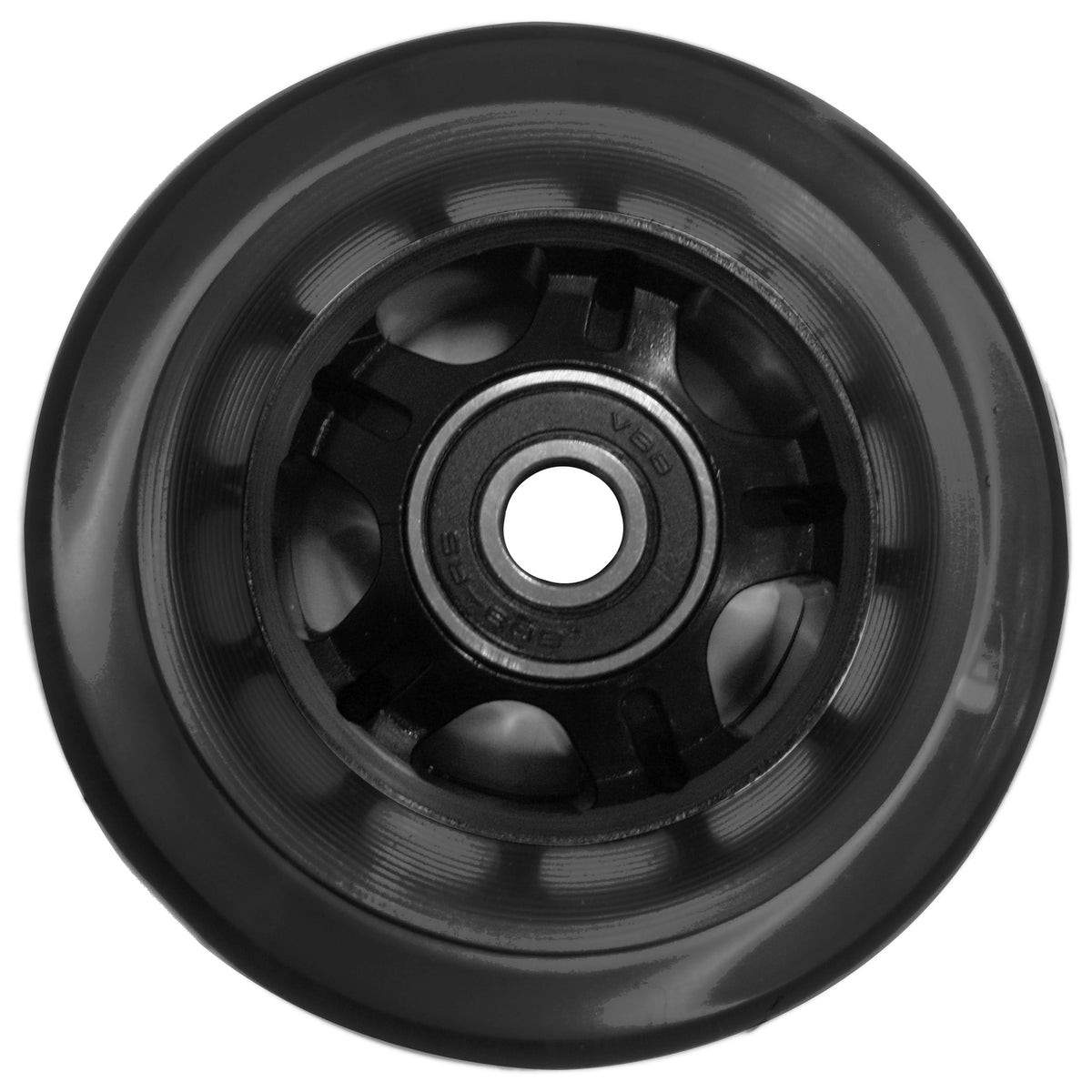 Ruota anteriore Allmobility RIRU 80x24 Skate nera 80 mm