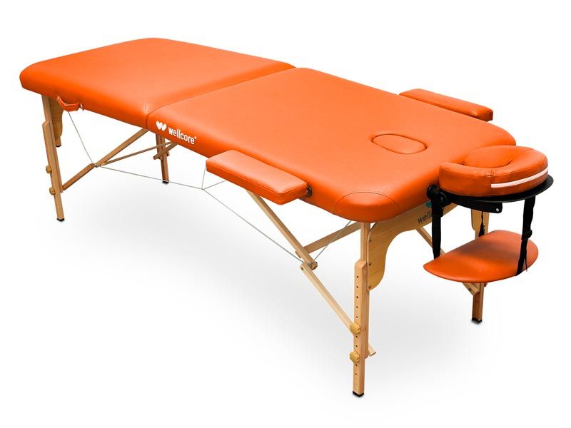 Lettino pieghevole Wellcore 195 x 70 cm - arancione