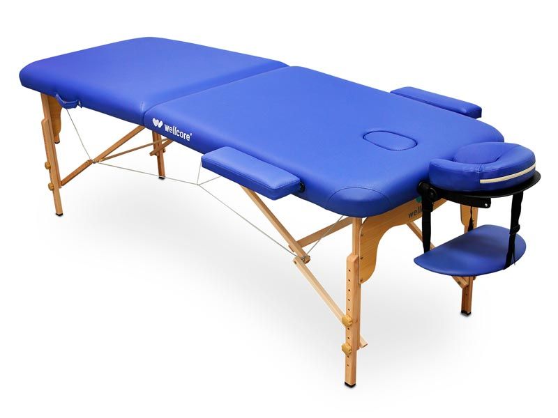 Lettino pieghevole Wellcore 195 x 70 cm - blu